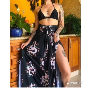 Snake Goddess Open Leg Pants Size small